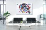 Buy art online original painting white colorful - Abstract No. 1386